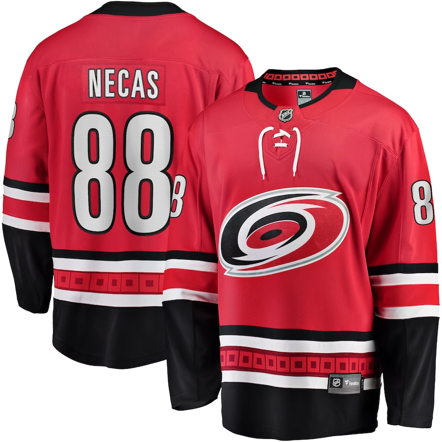 Men's Carolina Hurricanes Martin Necas #88 Red Home Breakaway Jersey
